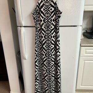 Belle Badgley Mishka Ikat Black and White Print Maxi Dress US 4
50% Off